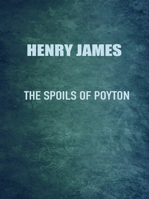 cover image of The Spoils of Poynton
